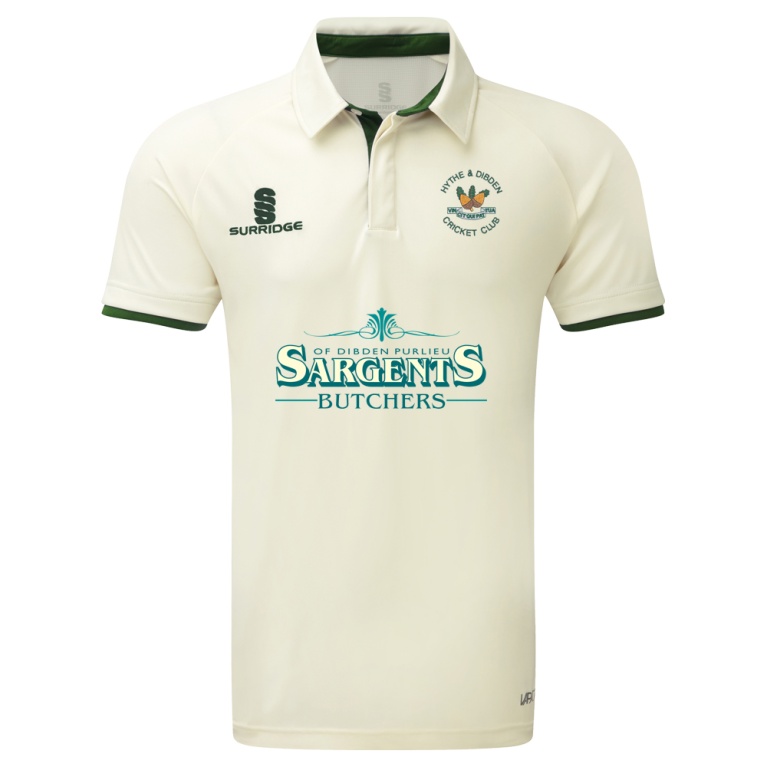 Hythe & Dibden CC - Ergo Short Sleeve Green Trim Shirt