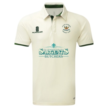 Hythe & Dibden CC - Ergo Short Sleeve Green Trim Shirt