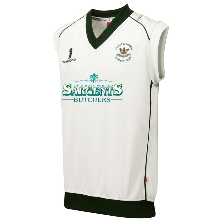 Hythe & Dibden CC - Sleeveless Sweater Green Trim
