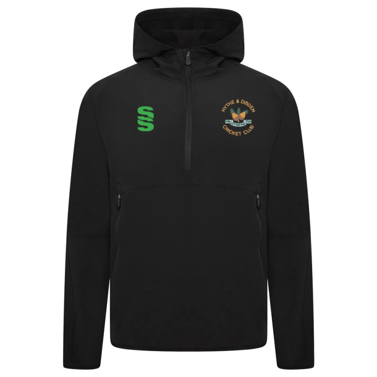 HYTHE & DIBDEN CC Dual Elite 1/4 Zip Hoody / Rain Jacket : Black
