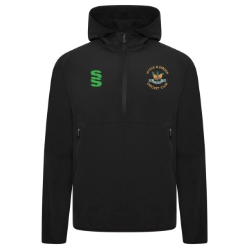 HYTHE & DIBDEN CC Dual Elite 1/4 Zip Hoody / Rain Jacket : Black