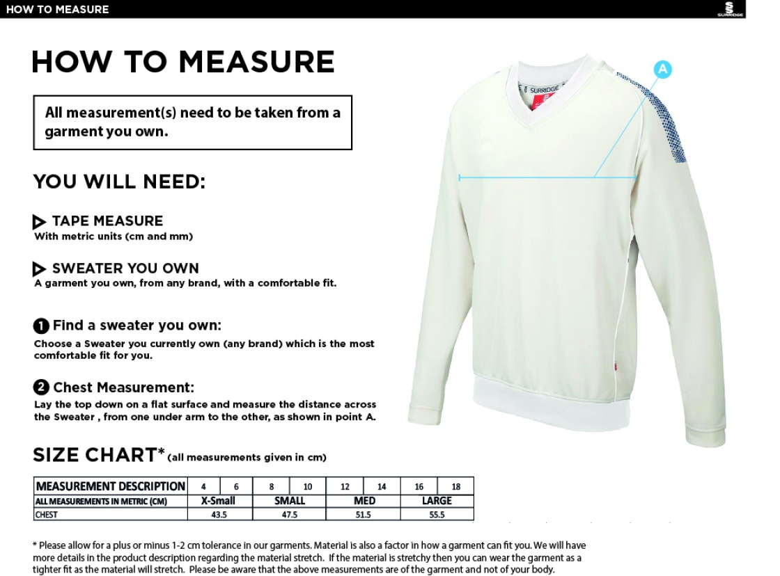 HYTHE & DIBDEN CC BLAST LONG SLEEVE WOMEN'S SWEATER - Ivory - Size Guide