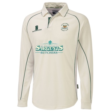 Hythe & Dibden CC - Premier Long Sleeve Green Trim Shirt